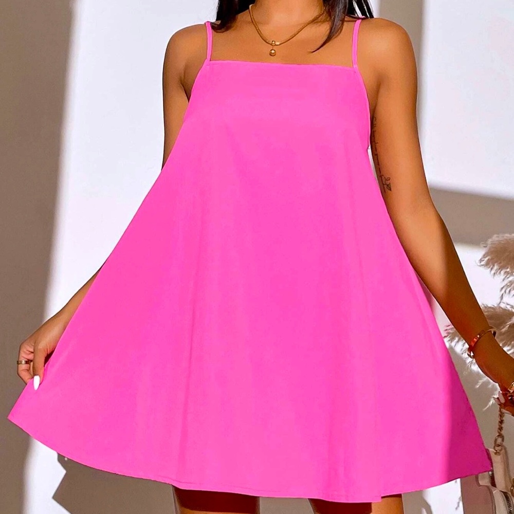 Hot Pink / Fuchsia Shift Dress